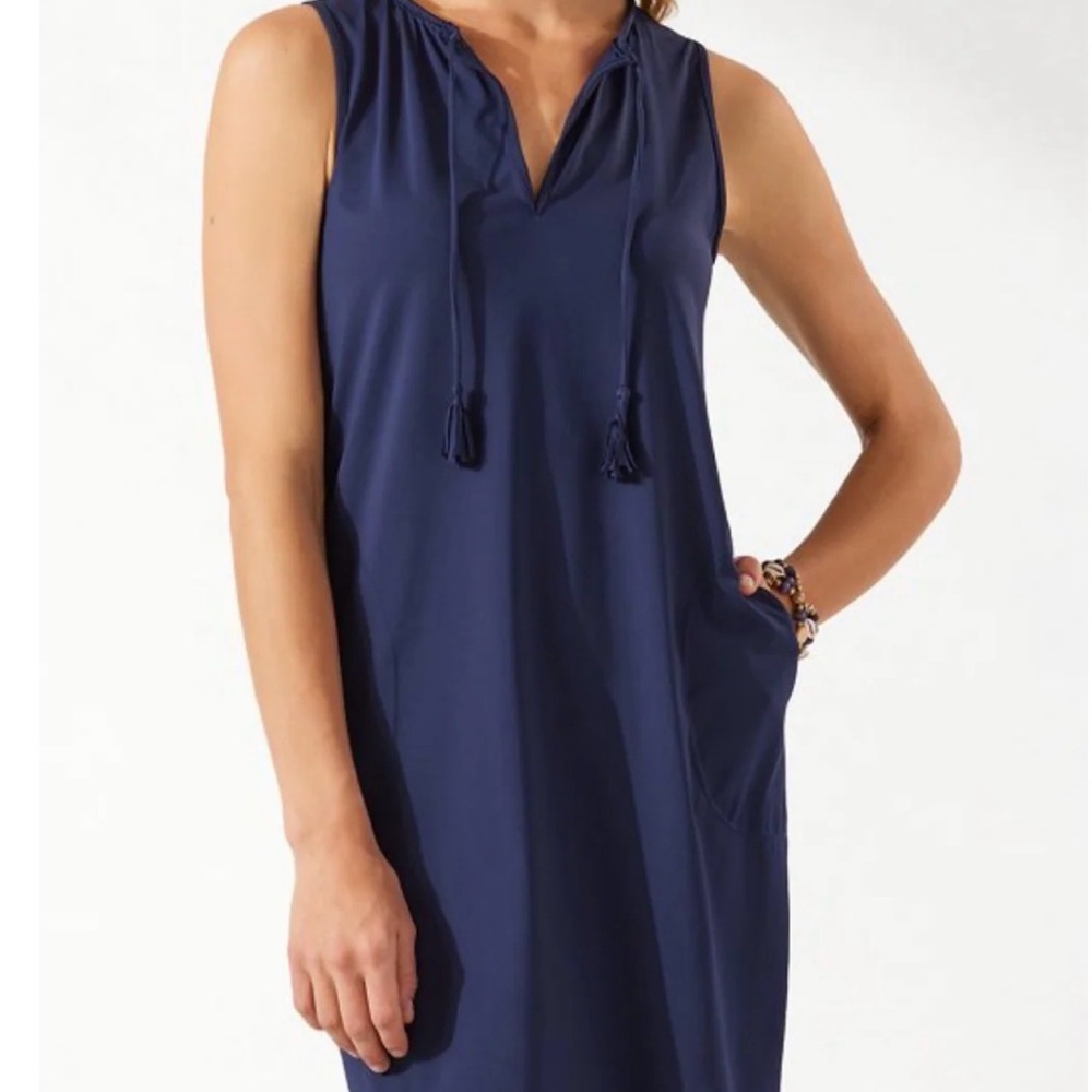 Tommy Bahama Deep Blue Sleeveless Swim Cover-Up